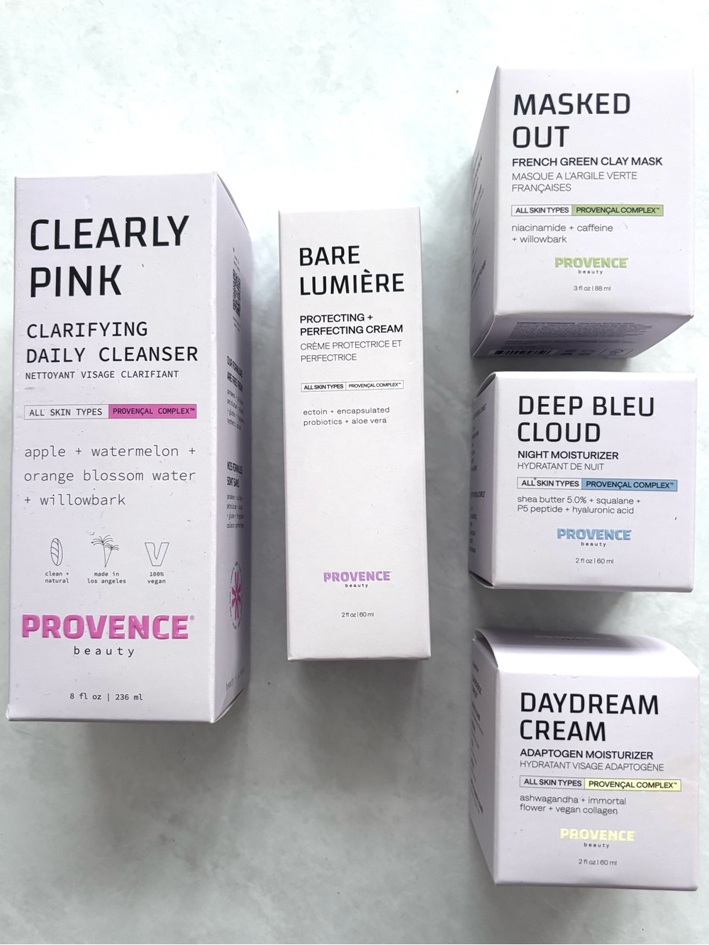 New Provence Beauty set of 5 Skincare Products